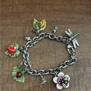Brighton Nature Charm Bracelet with Silver and Multicolor Accents